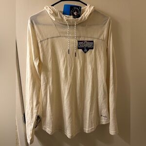 Columbia MLB Dodgers Cream Hoodie